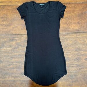 Derek Heart Black Short Sleeve Fitted Dress – Size Small
